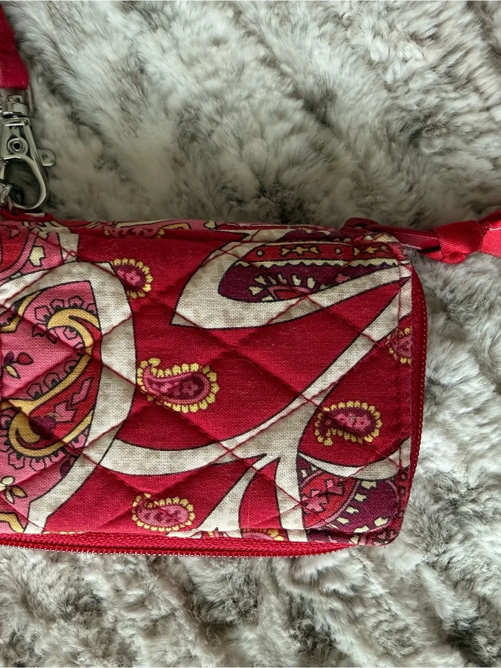 Vera Bradley Rosy Posies Quilted Crossbody & Wristlet Set